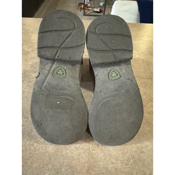 Ariat Fatbaby Women's Sz 7 B Camo Pink Brown Leather Stockman Cowboy Boots - Picture 7 of 9